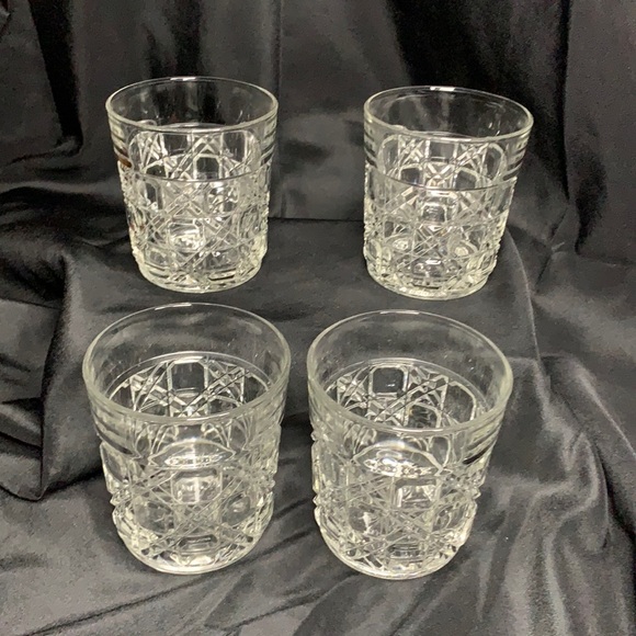 Set of 4 Luminarc Verrerie D'arques double old fashioned rocks / whiskey glasses - Picture 1 of 8